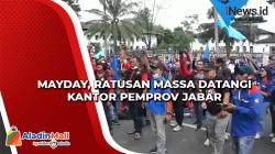 May Day, Ratusan Massa Datangi Kantor Pemprov Jabar