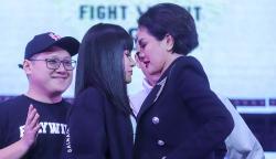 Momen Saling Tatap Nikita Mirzani - DJ Dinar Candy Jelang Adu Jotos