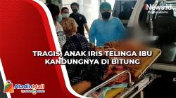 Tragis, Anak Iris Telinga Ibu Kandung di Bitung