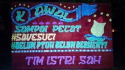 Tim Istri Sah Kirimi Karangan Bunga ke Kantor Bupati, Dukung Polwan Cantik Briptu Suci<