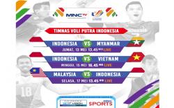 Saksikan Perjuangan Tim Voli Putra dan Putri Indonesia di SEA Games 2021, Live MNCTV