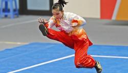 Atlet Wushu Indonesia Alisya Mellynar Raih Medali Emas SEA Games 2021