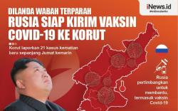 Infografis Dilanda Wabah Terparah, Rusia Siap Kirim Vaksin Covid-19 ke Korut