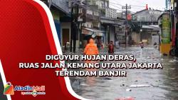 Diguyur Hujan Deras, Ruas Jalan Kemang Utara Jakarta Terendam Banjir