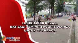 Libur Akhir Pekan, BKT Jadi Tempat Favorit Warga untuk Olahraga
