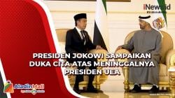 Singgah ke Abu Dhabi, Presiden Jokowi Sampaikan Duka Cita atas Meninggalnya Presiden UEA