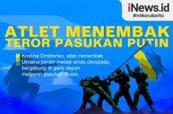 Infografis Atlet Menembak Teror Pasukan Putin