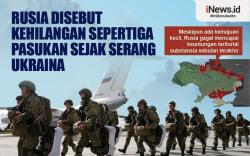 Infografis Rusia Disebut Kehilangan Sepertiga Pasukan sejak Serang Ukraina