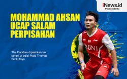 Infografis Mohammad Ahsan Ucap Salam Perpisahan untuk Piala Thomas
