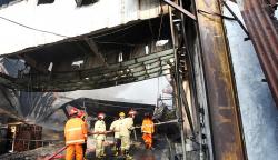 3 Gudang Pabrik Furniture di Sidoarjo Ludes Terbakar