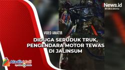 Diduga Seruduk Truk, Pengendara Motor Tewas di Jalinsum