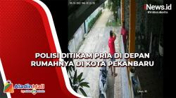 Heboh, Polisi Ditikam Pria di Depan Rumah Kota Pekanbaru