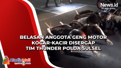 Belasan Anggota Geng Motor Kocar-kacir Disergap Tim Thunder Polda Sulsel
