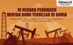 Infografis 10 Negara Penghasil Minyak Bumi Terbesar di Dunia, Amerika Serikat Nomor Satu