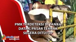 Video PMK Terdeteksi di Tanah Datar, Pasar Ternak Segera Ditutup
