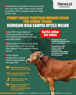 Infografis Pemkot Bekasi Terbitkan Imbauan Cegah PMK Hewan Ternak: Kerugian Bisa Sampai Rp263 Miliar