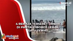 Cuaca Buruk, 4 Remaja Terseret Ombak di Pantai Cibobos Lebak, Satu Tewas