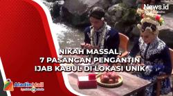 Nikah Massal, 7 Pasangan Pengantin Ijab Kabul di Lokasi Unik