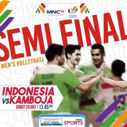 Saksikan! Indonesia vs Kamboja di Semifinal Bola Voli Putra di SEA Games 2021 hanya di MNCTV