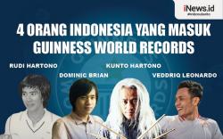 Infografis 4 Orang Indonesia yang Masuk Guinness World Records