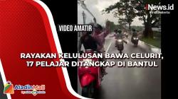 Rayakan Kelulusan Bawa Celurit, 17 Pelajar Ditangkap di Bantul