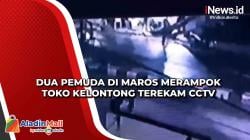 Dua Pemuda di Maros Merampok Toko Kelontong Terekam CCTV