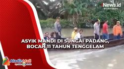 Asyik Mandi di Sungai Padang, Bocah 11 Tahun Tenggelam