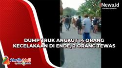 Dump Truk Angkut 14 Orang Kecelakaan di Ende, 2 Orang Tewas