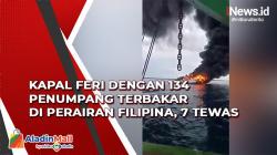 Kapal Feri dengan 134 Penumpang Terbakar di Perairan Filipina, 7 Tewas