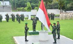 Pupuk Jiwa Patriotisme Prajurit, Kumdam IV Diponegoro Giatkan Upacara Mingguan