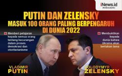 Infografis Putin dan Zelensky Masuk 100 Orang Paling Berpengaruh di Dunia 2022