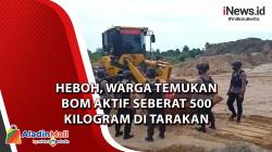 Video Warga Temukan Bom Aktif Seberat 500 Kilogram di Tarakan