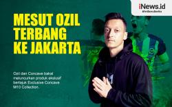 Infografis Mesut Ozil Terbang ke Jakarta