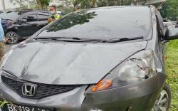 Minibus Terbalik di Jalan Akses Bandara Kualanamu hingga Masuk Rawa