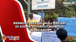 Berbuat Mesum, Wali Nagari di Solok Dituntut Mundur Warganya