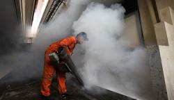 Cegah Penyakit, Asrama Haji Embarkasi Surabaya Difogging