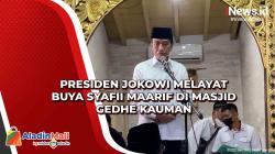 Presiden Jokowi Melayat Buya Syafii Maarif di Masjid Gedhe Kauman