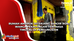 Rumah Ambruk Diterjang Banjir Rob, Warga Pekalongan Terpaksa Tinggal di Pengungsian