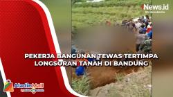 Pekerja Bangunan Tewas Tertimpa Longsoran Tanah di Bandung
