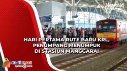 Hari Pertama Rute Baru KRL, Penumpang Menumpuk di Stasiun Manggarai