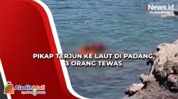 Mobil Pikap Terjun ke Laut di Padang, 3 Orang Tewas