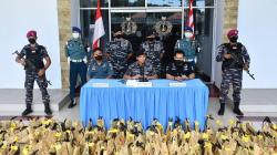 Lantamal VIII Gagalkan Penyelundupan 114 Ekor Ayam Ilegal dari Filipina