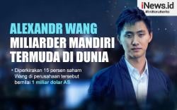 Infografis Alexandr Wang Miliarder Mandiri Termuda di Dunia