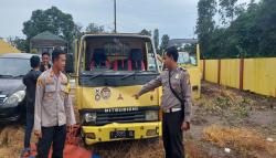 Truk Oleng Hantam 2 Pejalan Kaki di Simpenan Sukabumi, 1 Tewas 1 Luka-luka<