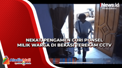 Nekat, Pengamen Curi Ponsel Milik Warga di Bekasi Terekam CCTV