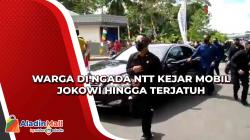 Warga di Ngada NTT Kejar Mobil Jokowi hingga Terjatuh