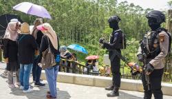 Jadi Destinasi Wisata, Titik Nol IKN Nusantara Dijaga Ketat Polisi Bersenjata 