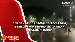 Berbekal Berbagai Jenis Sajam, 2 Kelompok Remaja Tawuran di Kebon Jeruk