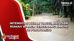Intensitas Hujan Tinggi, Ratusan Rumah Warga Tergenang Banjir di Purworejo
