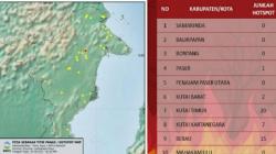 BMKG Deteksi 45 Titik Panas di Kaltim, Tersebar di 5 Kabupaten<